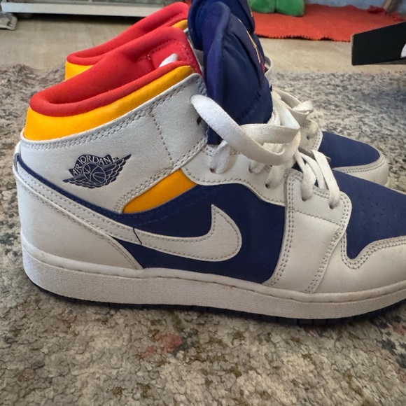 Nike Red, Blue, and White Sneakers - Picture 2 of 7